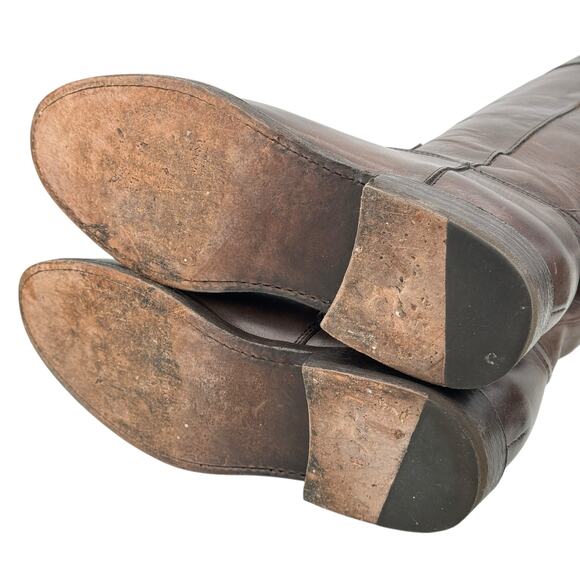 Frye Jayden Tall Button Boots Women's SZ 9 Brown Boho Casual Equestrian Western - Picture 9 of 13